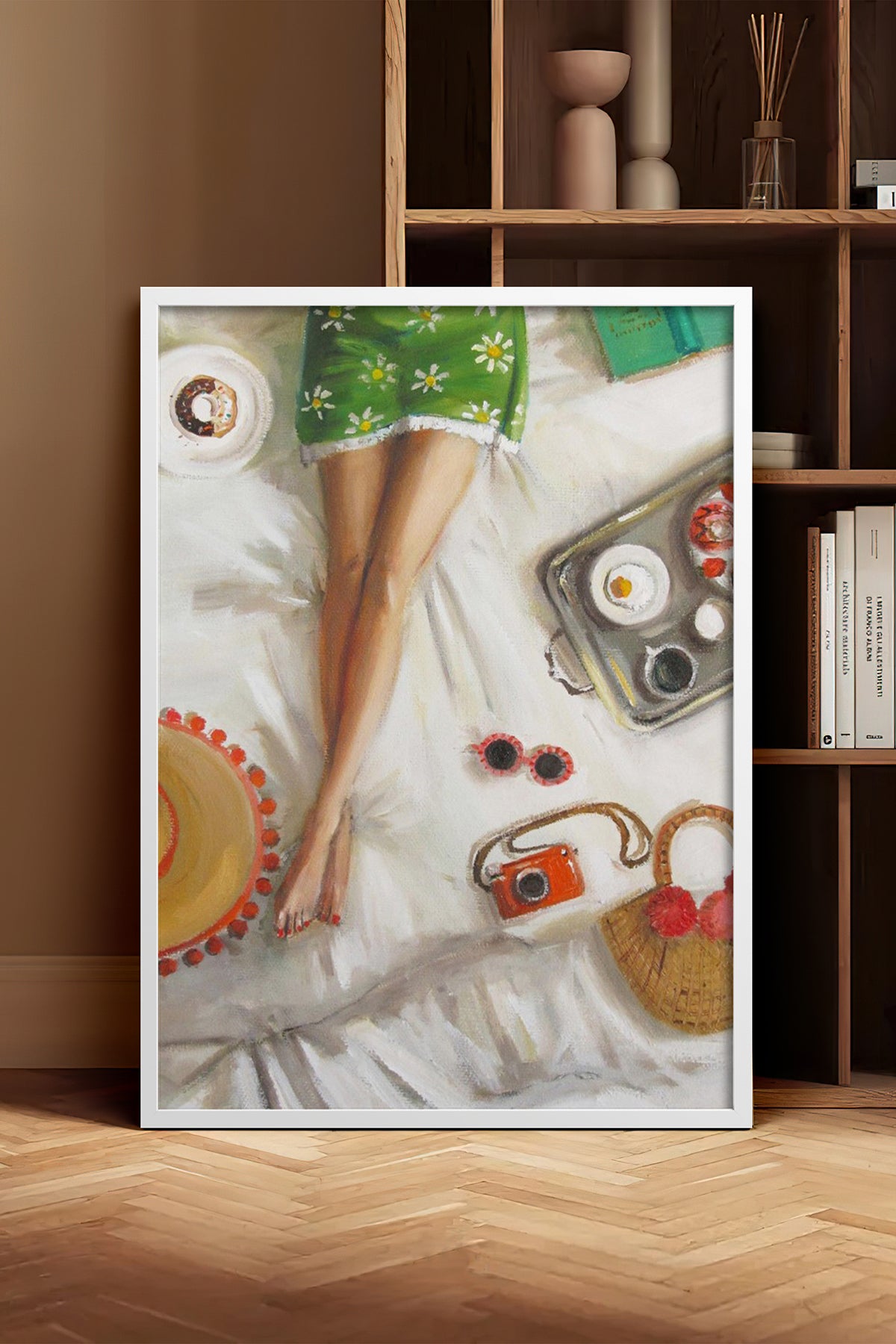 HOMEPACK Ahşap Çerçeveli Tablo Çerçeveli Poster Sanatsal Modern Duvar Dekoru BEK-8255