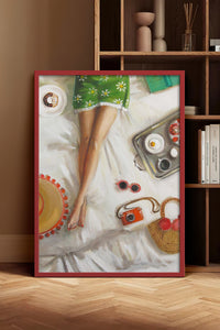 HOMEPACK Ahşap Çerçeveli Tablo Çerçeveli Poster Sanatsal Modern Duvar Dekoru BEK-8255