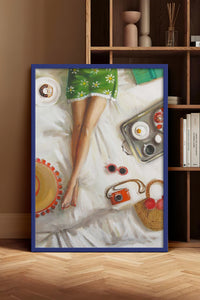 HOMEPACK Ahşap Çerçeveli Tablo Çerçeveli Poster Sanatsal Modern Duvar Dekoru BEK-8255