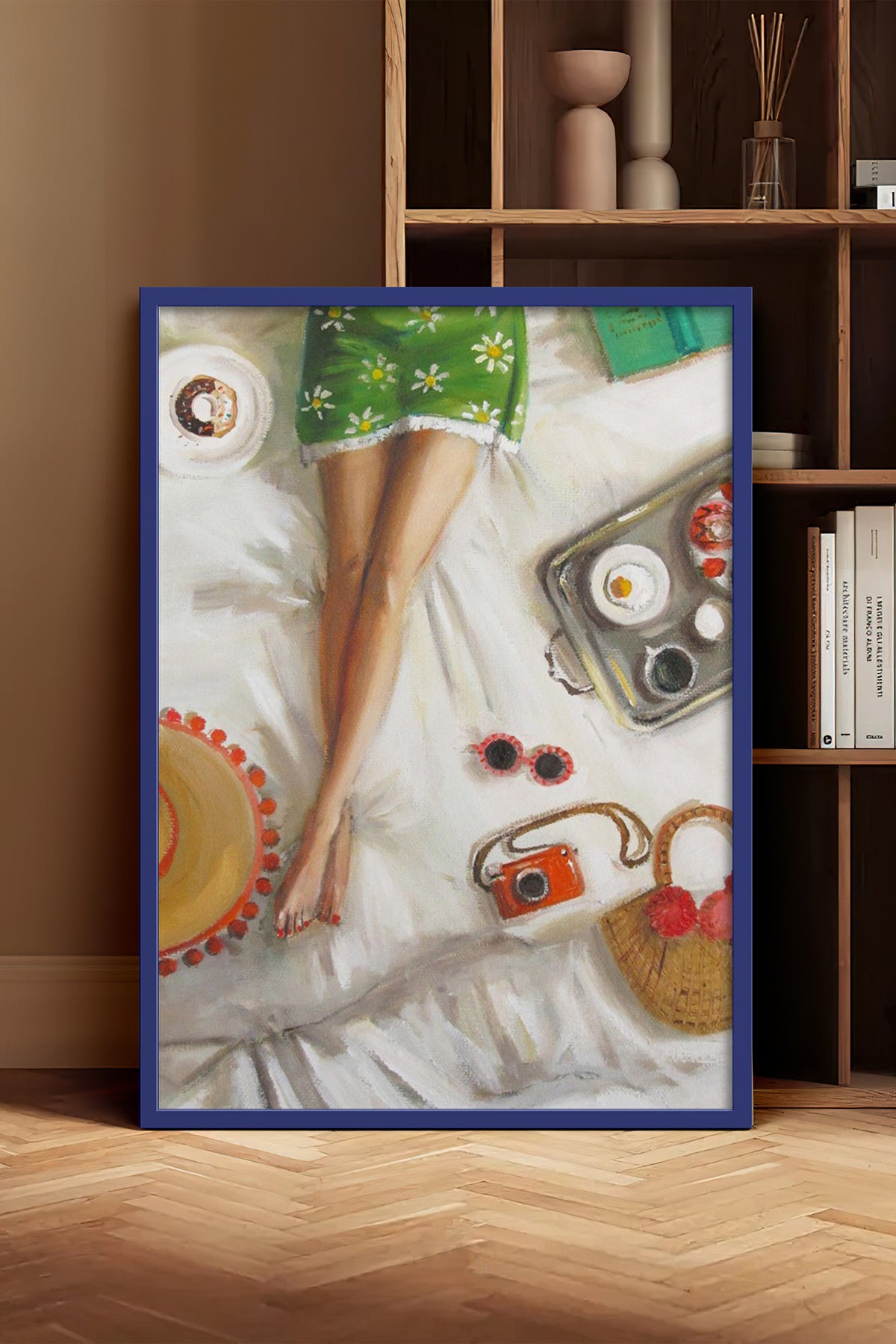 HOMEPACK Ahşap Çerçeveli Tablo Çerçeveli Poster Sanatsal Modern Duvar Dekoru BEK-8255