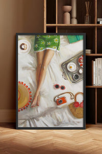HOMEPACK Ahşap Çerçeveli Tablo Çerçeveli Poster Sanatsal Modern Duvar Dekoru BEK-8255