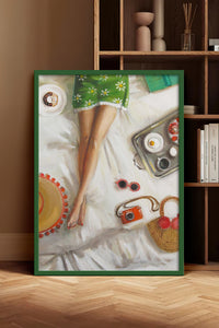 HOMEPACK Ahşap Çerçeveli Tablo Çerçeveli Poster Sanatsal Modern Duvar Dekoru BEK-8255