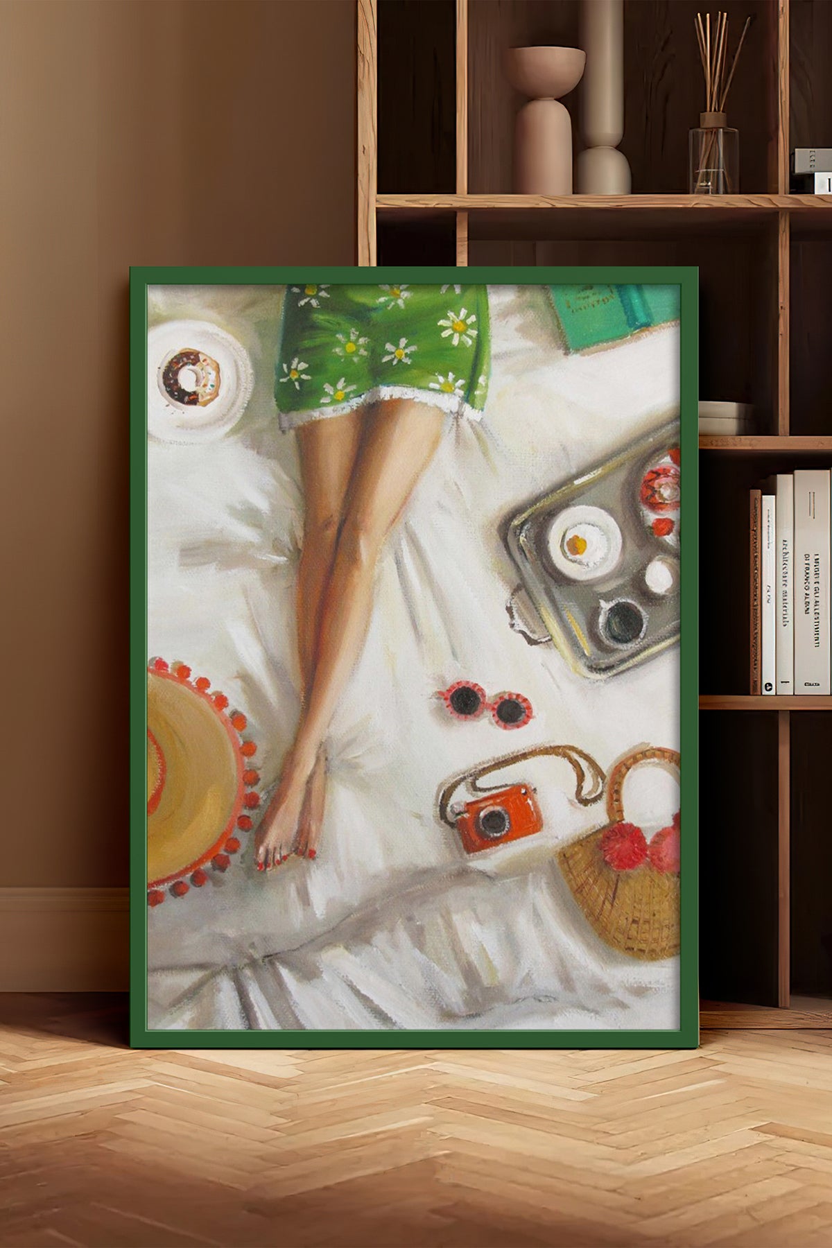 HOMEPACK Ahşap Çerçeveli Tablo Çerçeveli Poster Sanatsal Modern Duvar Dekoru BEK-8255
