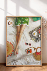HOMEPACK Ahşap Çerçeveli Tablo Çerçeveli Poster Sanatsal Modern Duvar Dekoru BEK-8255