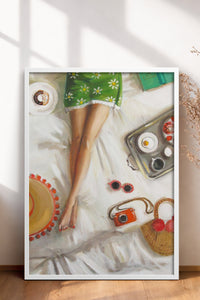 HOMEPACK Ahşap Çerçeveli Tablo Çerçeveli Poster Sanatsal Modern Duvar Dekoru BEK-8255