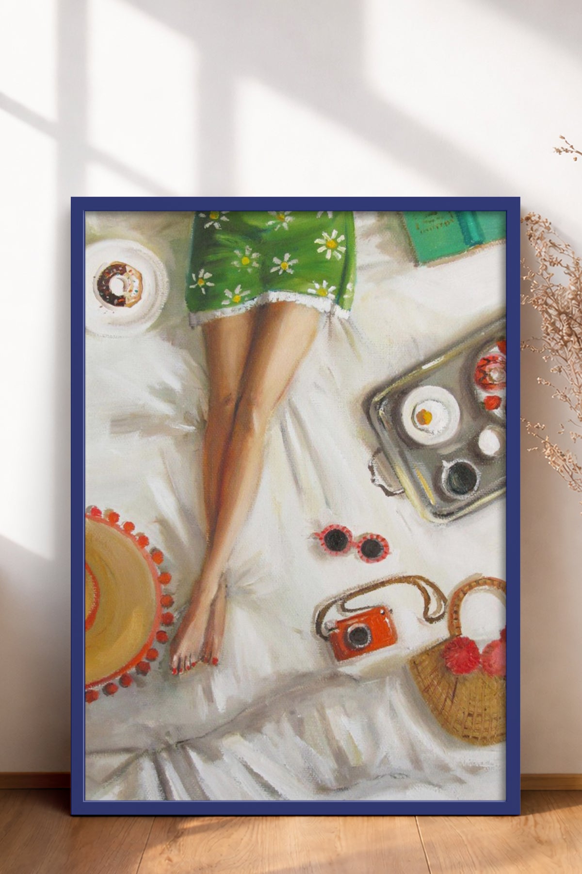 HOMEPACK Ahşap Çerçeveli Tablo Çerçeveli Poster Sanatsal Modern Duvar Dekoru BEK-8255