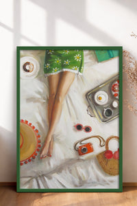 HOMEPACK Ahşap Çerçeveli Tablo Çerçeveli Poster Sanatsal Modern Duvar Dekoru BEK-8255