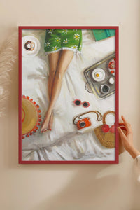 HOMEPACK Ahşap Çerçeveli Tablo Çerçeveli Poster Sanatsal Modern Duvar Dekoru BEK-8255