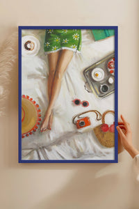 HOMEPACK Ahşap Çerçeveli Tablo Çerçeveli Poster Sanatsal Modern Duvar Dekoru BEK-8255