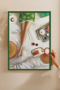 HOMEPACK Ahşap Çerçeveli Tablo Çerçeveli Poster Sanatsal Modern Duvar Dekoru BEK-8255