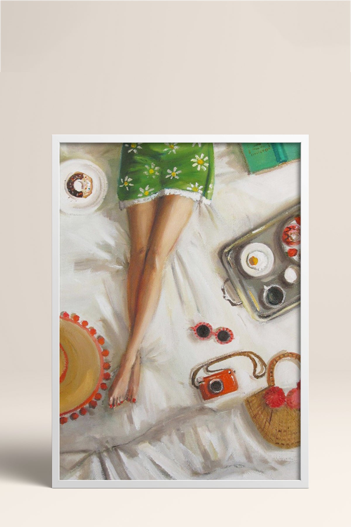 HOMEPACK Ahşap Çerçeveli Tablo Çerçeveli Poster Sanatsal Modern Duvar Dekoru BEK-8255