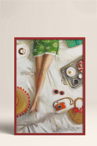 HOMEPACK Ahşap Çerçeveli Tablo Çerçeveli Poster Sanatsal Modern Duvar Dekoru BEK-8255