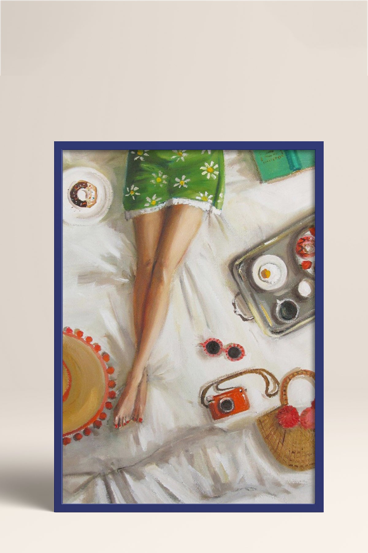 HOMEPACK Ahşap Çerçeveli Tablo Çerçeveli Poster Sanatsal Modern Duvar Dekoru BEK-8255