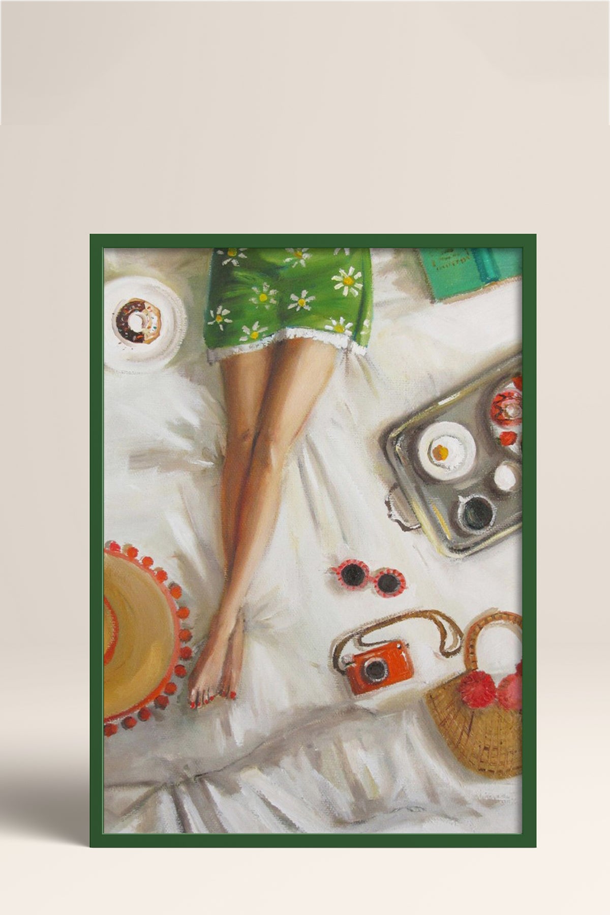 HOMEPACK Ahşap Çerçeveli Tablo Çerçeveli Poster Sanatsal Modern Duvar Dekoru BEK-8255