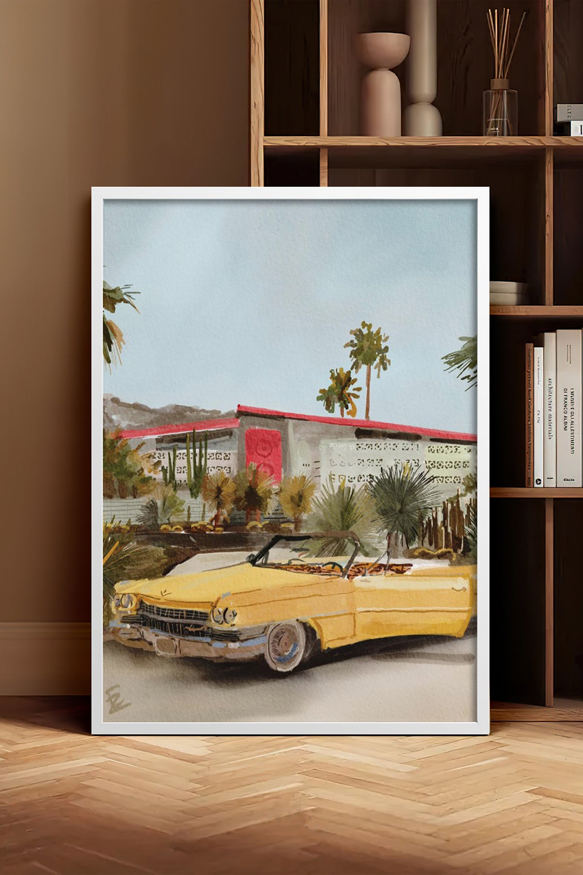 HOMEPACK Ahşap Çerçeveli Tablo Çerçeveli Poster Sanatsal Modern Duvar Dekoru BEK-8256
