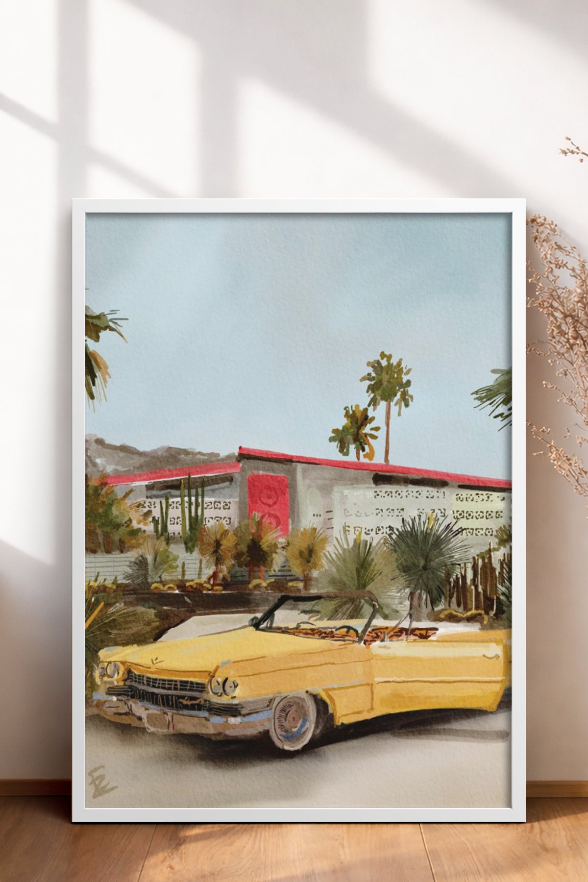 HOMEPACK Ahşap Çerçeveli Tablo Çerçeveli Poster Sanatsal Modern Duvar Dekoru BEK-8256