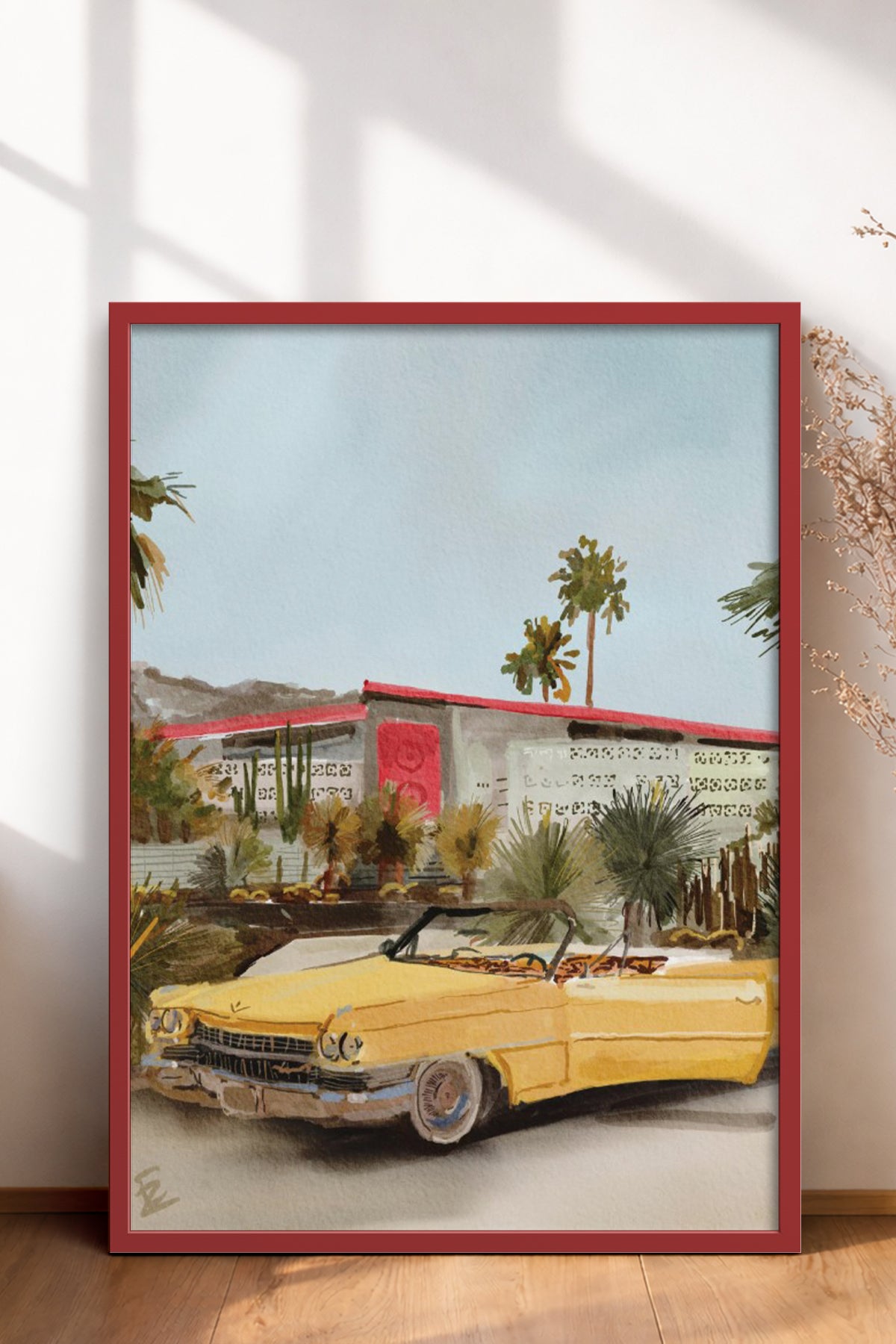 HOMEPACK Ahşap Çerçeveli Tablo Çerçeveli Poster Sanatsal Modern Duvar Dekoru BEK-8256