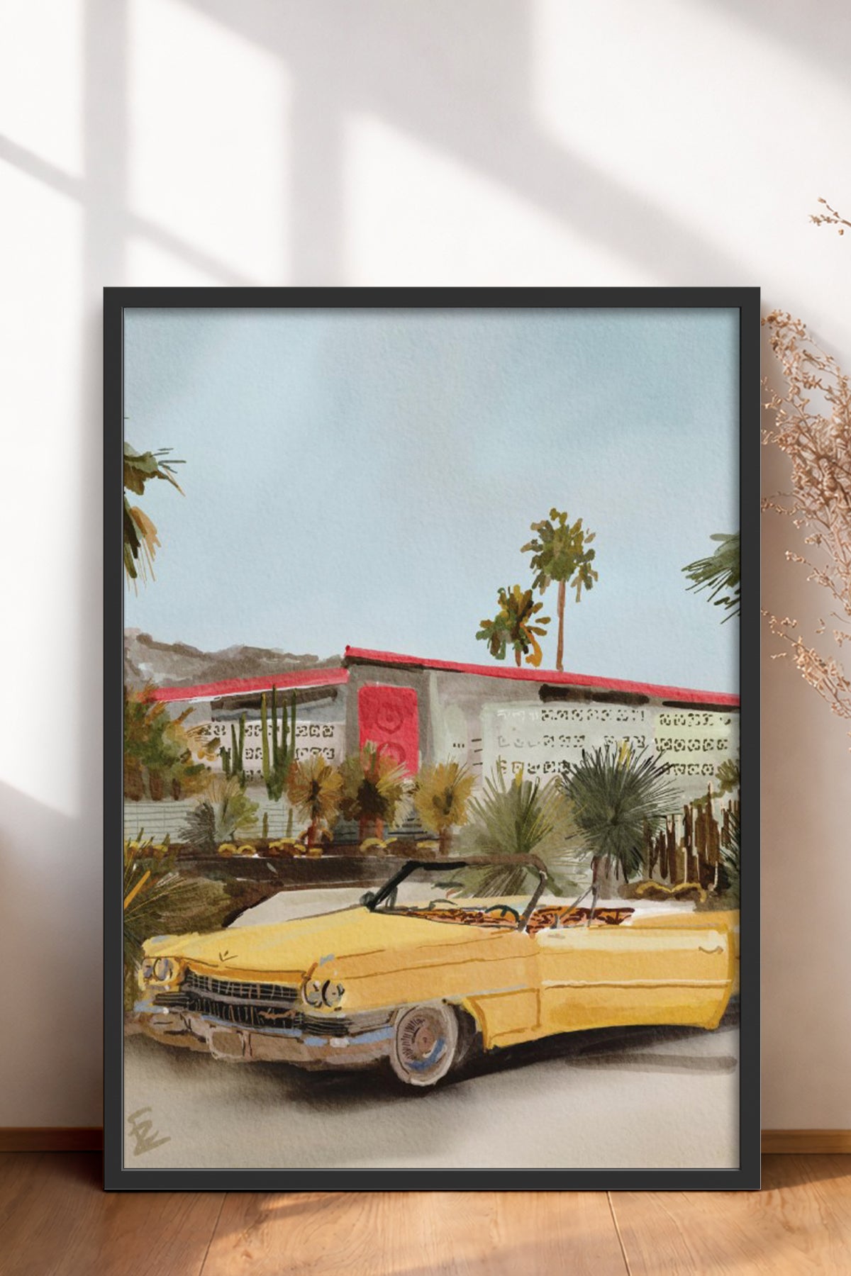 HOMEPACK Ahşap Çerçeveli Tablo Çerçeveli Poster Sanatsal Modern Duvar Dekoru BEK-8256