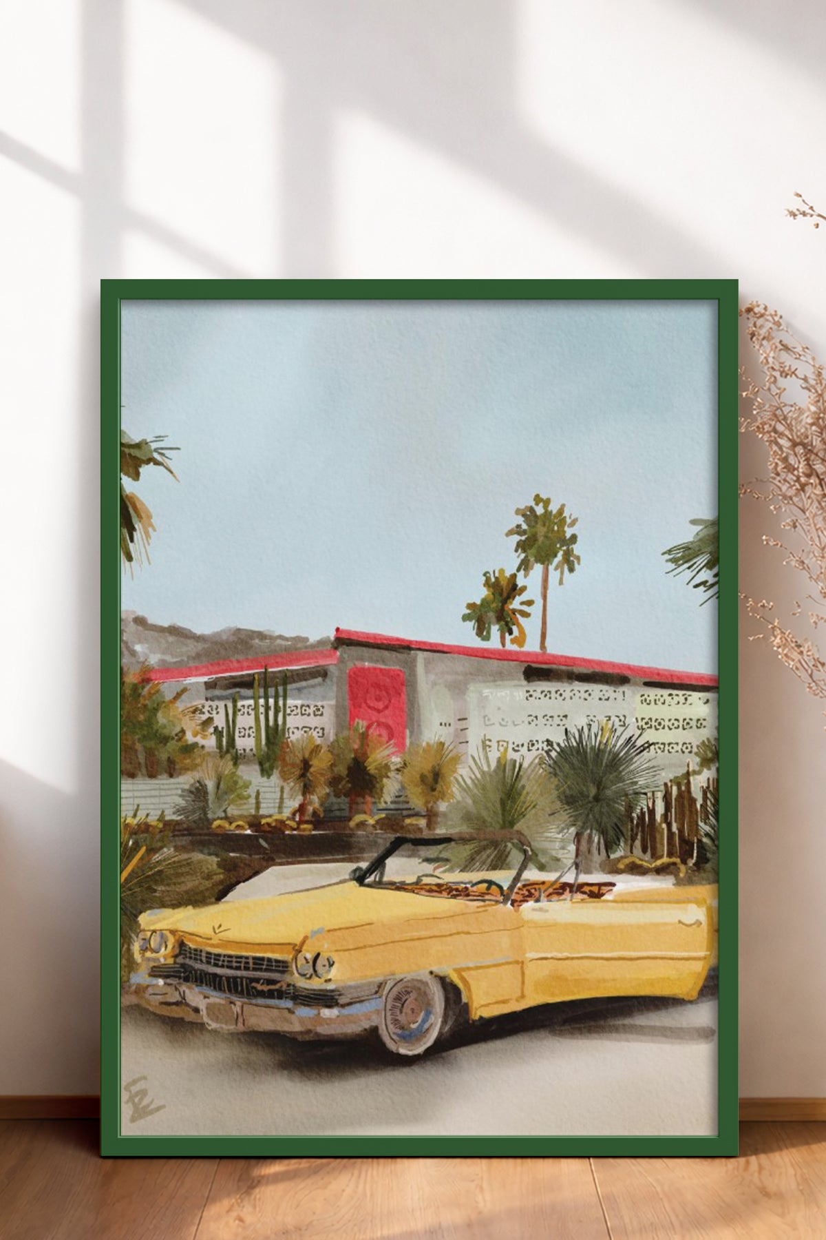 HOMEPACK Ahşap Çerçeveli Tablo Çerçeveli Poster Sanatsal Modern Duvar Dekoru BEK-8256