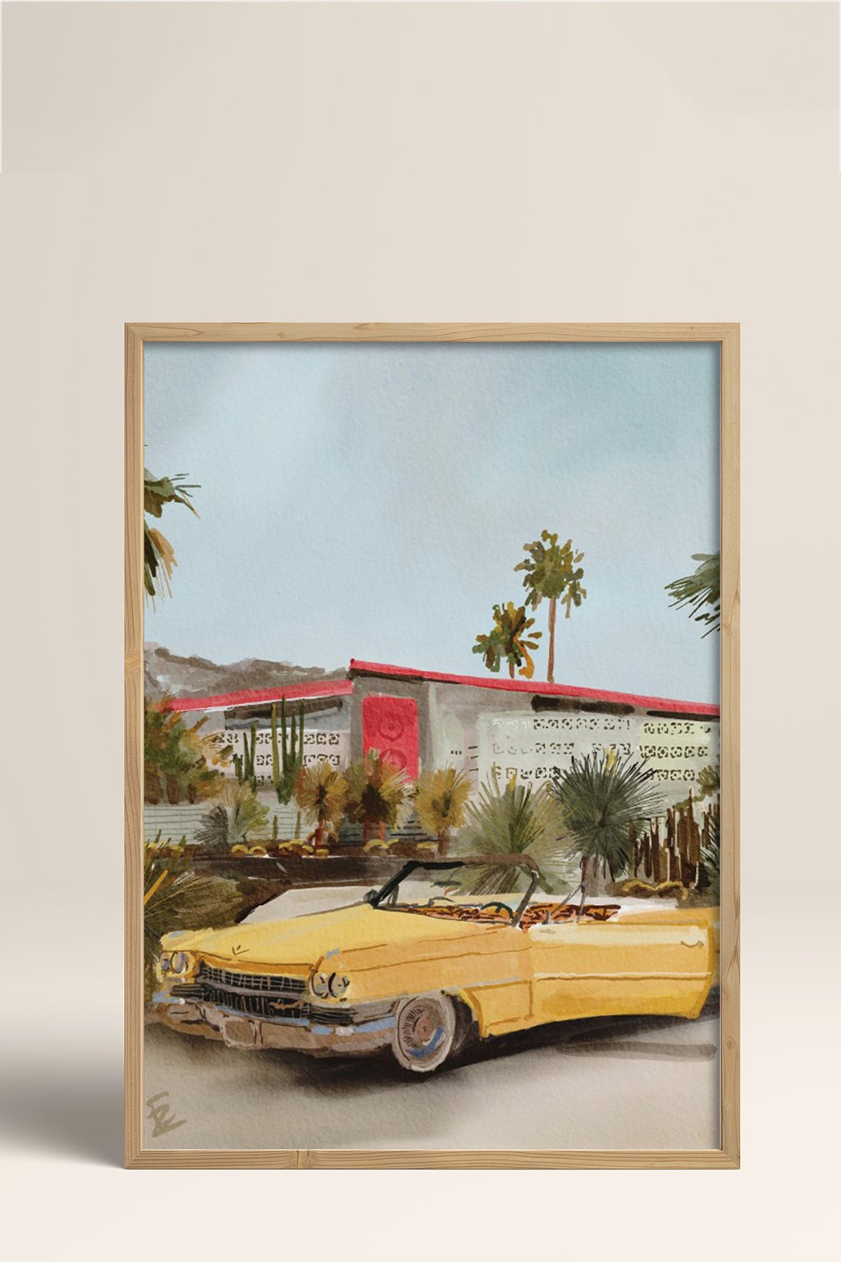 HOMEPACK Ahşap Çerçeveli Tablo Çerçeveli Poster Sanatsal Modern Duvar Dekoru BEK-8256