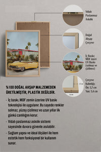 HOMEPACK Ahşap Çerçeveli Tablo Çerçeveli Poster Sanatsal Modern Duvar Dekoru BEK-8256