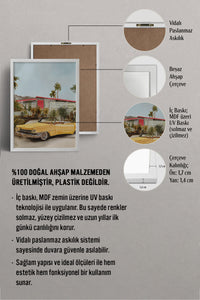 HOMEPACK Ahşap Çerçeveli Tablo Çerçeveli Poster Sanatsal Modern Duvar Dekoru BEK-8256