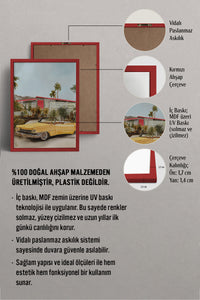 HOMEPACK Ahşap Çerçeveli Tablo Çerçeveli Poster Sanatsal Modern Duvar Dekoru BEK-8256