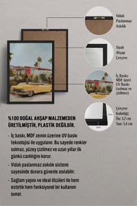 HOMEPACK Ahşap Çerçeveli Tablo Çerçeveli Poster Sanatsal Modern Duvar Dekoru BEK-8256