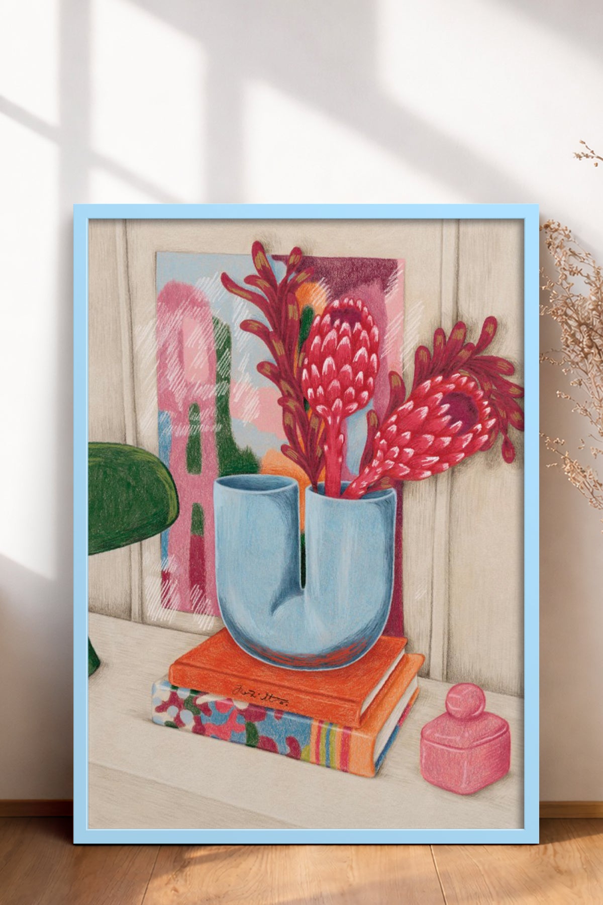 HOMEPACK Ahşap Çerçeveli Tablo Çerçeveli Poster Sanatsal Modern Duvar Dekoru BEK-8257