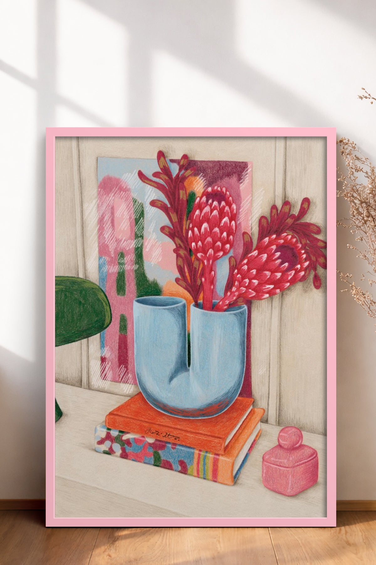 HOMEPACK Ahşap Çerçeveli Tablo Çerçeveli Poster Sanatsal Modern Duvar Dekoru BEK-8257