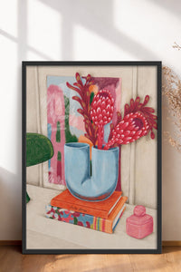 HOMEPACK Ahşap Çerçeveli Tablo Çerçeveli Poster Sanatsal Modern Duvar Dekoru BEK-8257