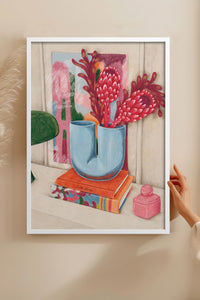 HOMEPACK Ahşap Çerçeveli Tablo Çerçeveli Poster Sanatsal Modern Duvar Dekoru BEK-8257