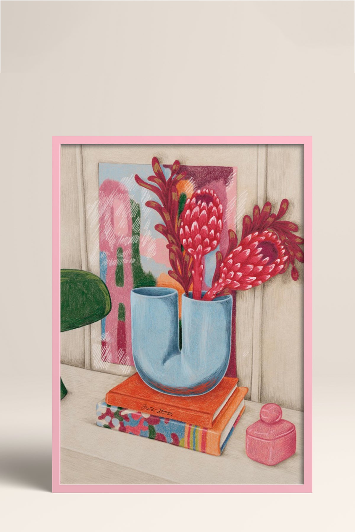 HOMEPACK Ahşap Çerçeveli Tablo Çerçeveli Poster Sanatsal Modern Duvar Dekoru BEK-8257