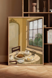 HOMEPACK Ahşap Çerçeveli Tablo Çerçeveli Poster Sanatsal Modern Duvar Dekoru BEK-8258