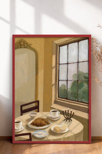 HOMEPACK Ahşap Çerçeveli Tablo Çerçeveli Poster Sanatsal Modern Duvar Dekoru BEK-8258