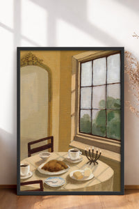HOMEPACK Ahşap Çerçeveli Tablo Çerçeveli Poster Sanatsal Modern Duvar Dekoru BEK-8258