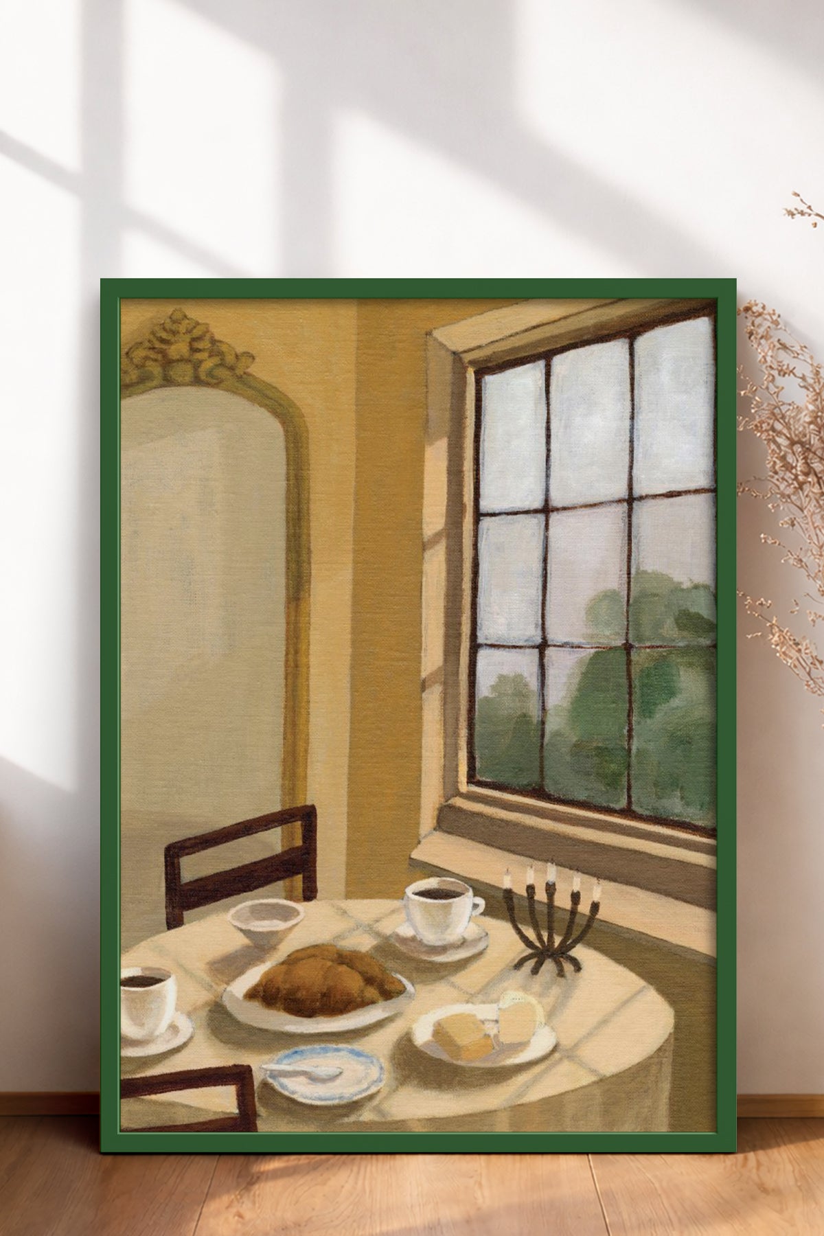 HOMEPACK Ahşap Çerçeveli Tablo Çerçeveli Poster Sanatsal Modern Duvar Dekoru BEK-8258