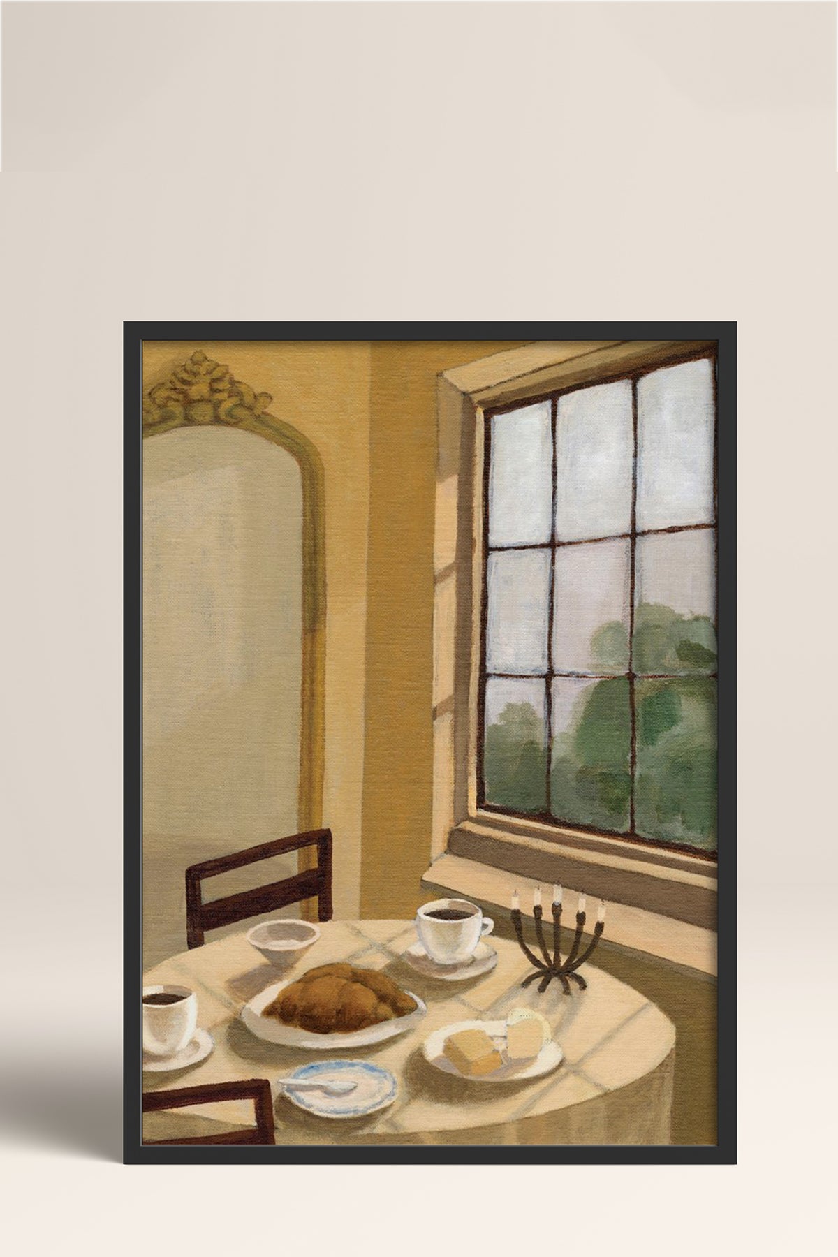 HOMEPACK Ahşap Çerçeveli Tablo Çerçeveli Poster Sanatsal Modern Duvar Dekoru BEK-8258