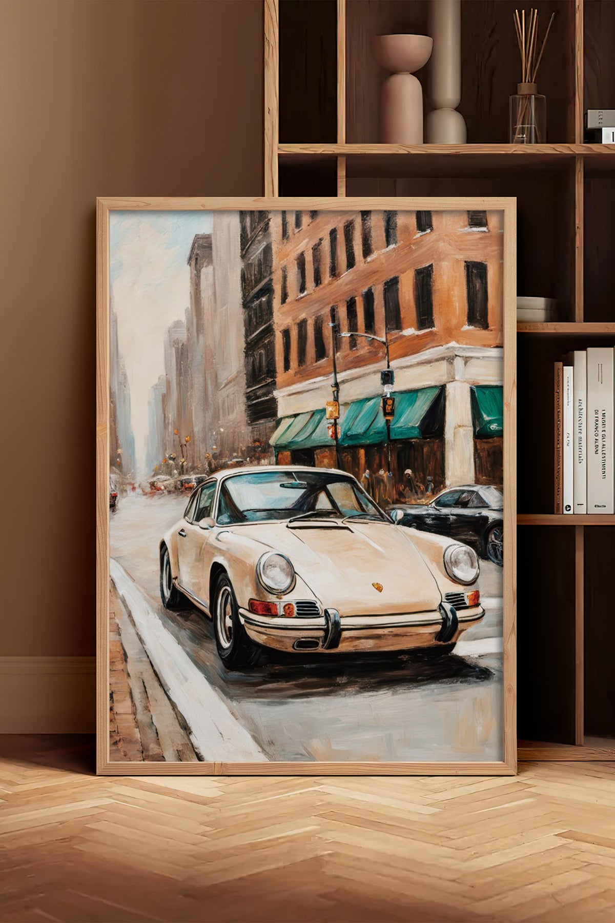 HOMEPACK Ahşap Çerçeveli Tablo Çerçeveli Poster Sanatsal Modern Duvar Dekoru BEK-8259