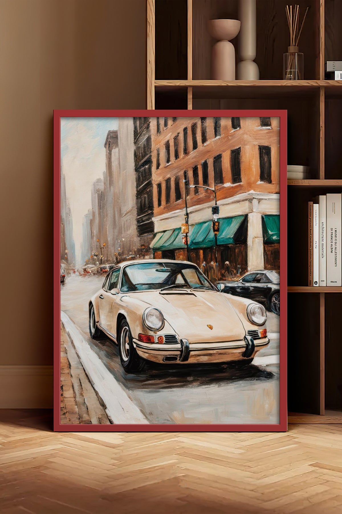 HOMEPACK Ahşap Çerçeveli Tablo Çerçeveli Poster Sanatsal Modern Duvar Dekoru BEK-8259