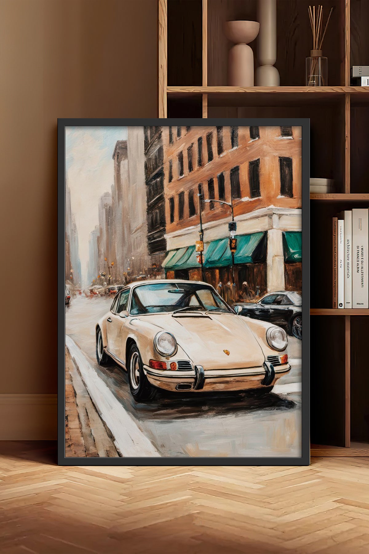 HOMEPACK Ahşap Çerçeveli Tablo Çerçeveli Poster Sanatsal Modern Duvar Dekoru BEK-8259