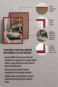 HOMEPACK Ahşap Çerçeveli Tablo Çerçeveli Poster Sanatsal Modern Duvar Dekoru BEK-8259