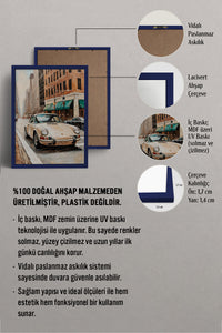 HOMEPACK Ahşap Çerçeveli Tablo Çerçeveli Poster Sanatsal Modern Duvar Dekoru BEK-8259