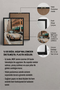 HOMEPACK Ahşap Çerçeveli Tablo Çerçeveli Poster Sanatsal Modern Duvar Dekoru BEK-8259