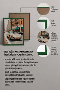HOMEPACK Ahşap Çerçeveli Tablo Çerçeveli Poster Sanatsal Modern Duvar Dekoru BEK-8259