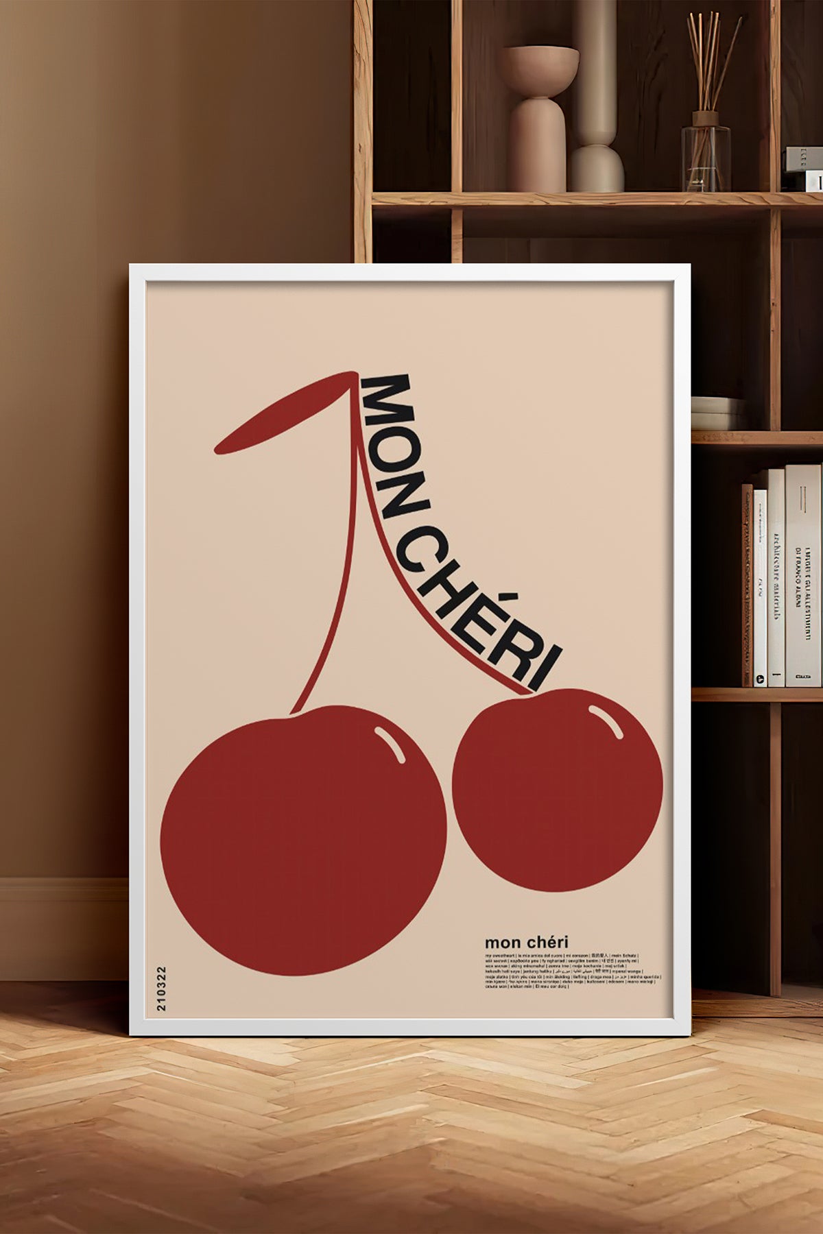 HOMEPACK Ahşap Çerçeveli Tablo Çerçeveli Poster Sanatsal Modern Duvar Dekoru BEK-8260