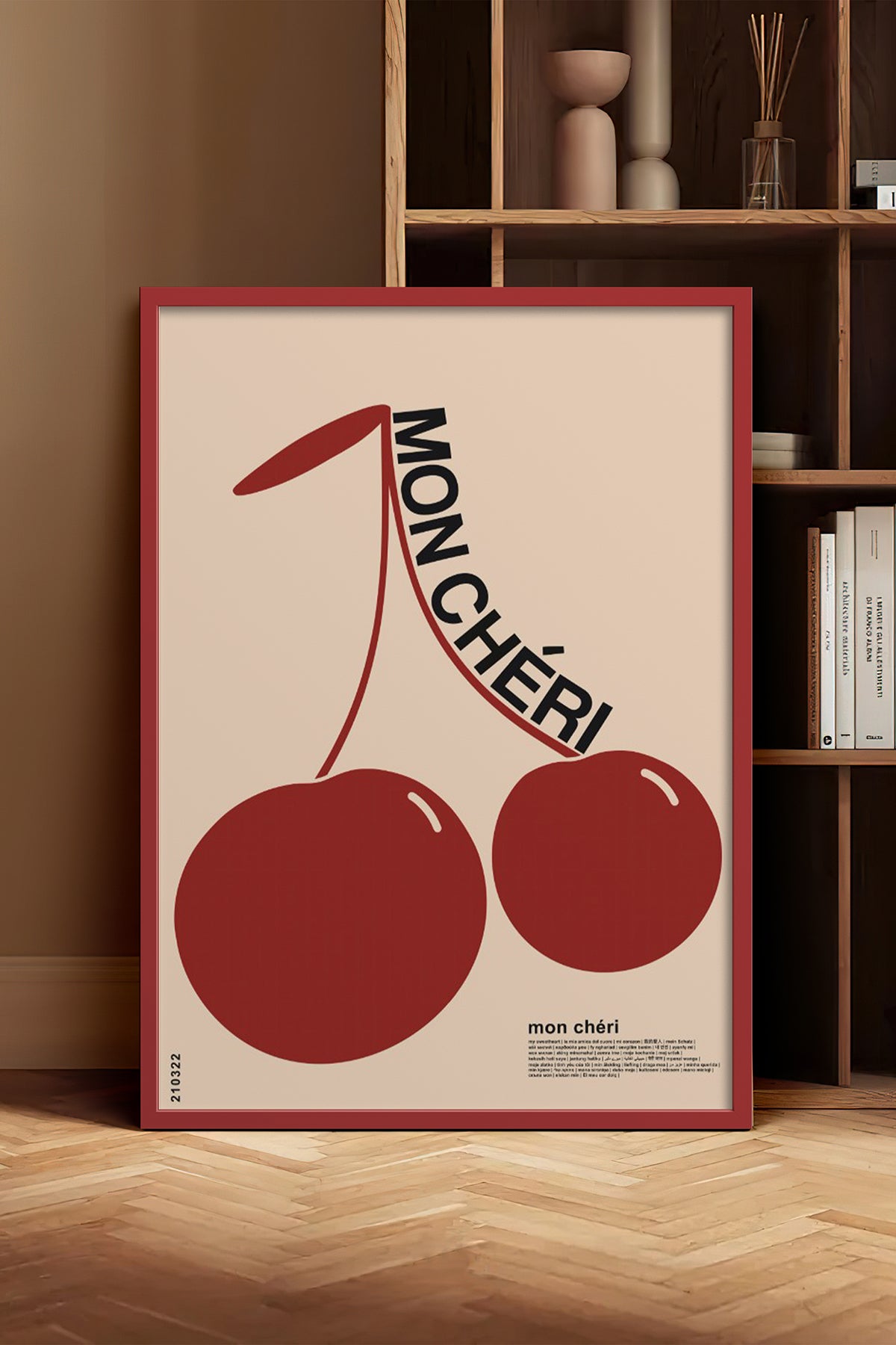 HOMEPACK Ahşap Çerçeveli Tablo Çerçeveli Poster Sanatsal Modern Duvar Dekoru BEK-8260