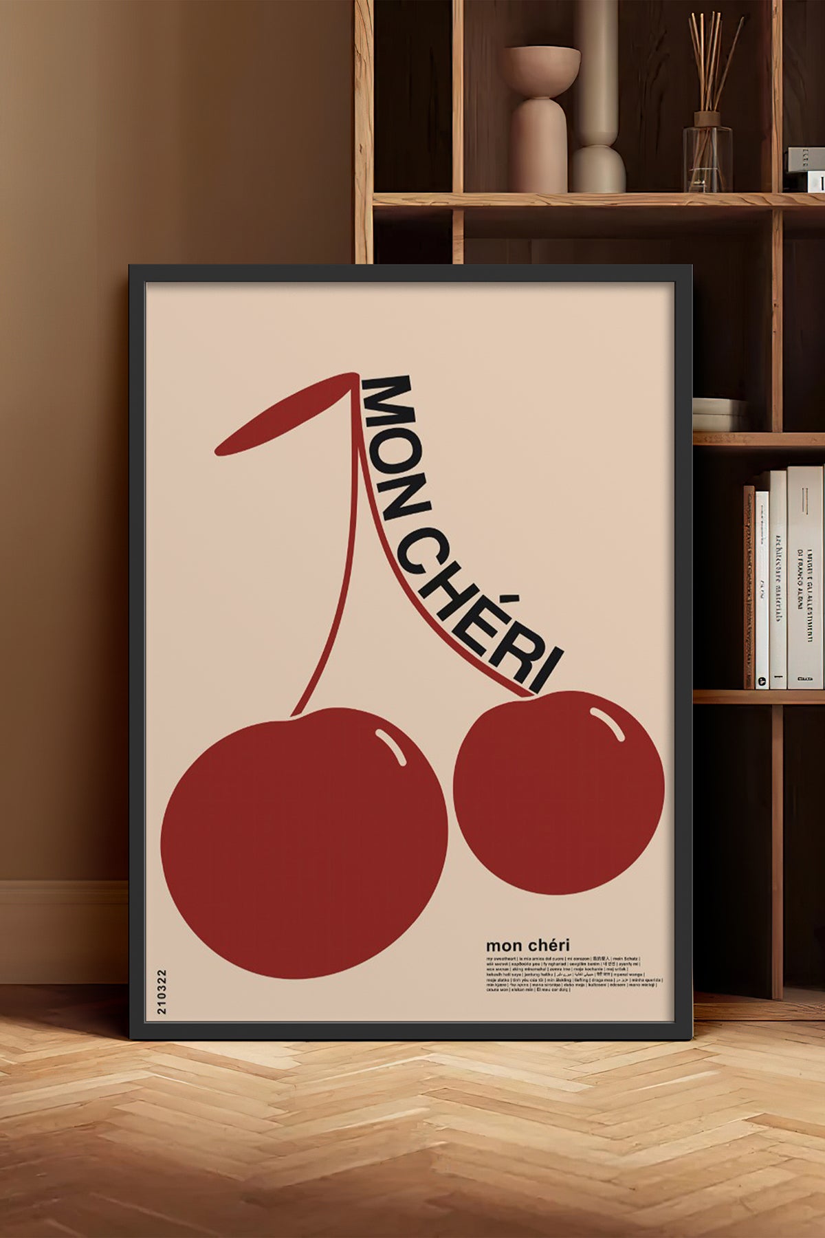 HOMEPACK Ahşap Çerçeveli Tablo Çerçeveli Poster Sanatsal Modern Duvar Dekoru BEK-8260