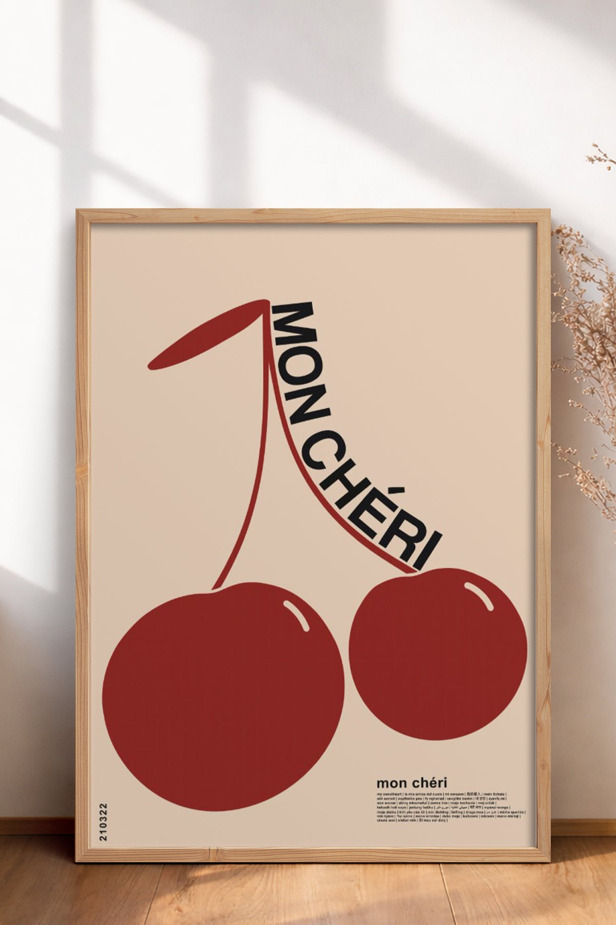HOMEPACK Ahşap Çerçeveli Tablo Çerçeveli Poster Sanatsal Modern Duvar Dekoru BEK-8260