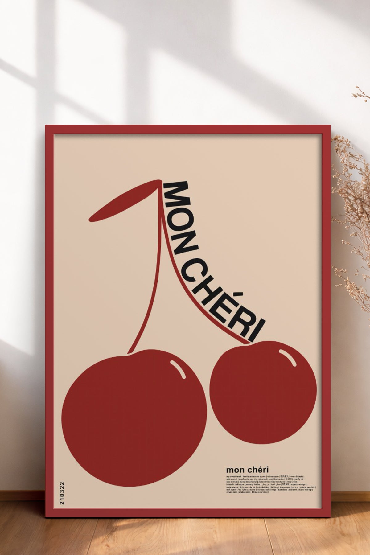 HOMEPACK Ahşap Çerçeveli Tablo Çerçeveli Poster Sanatsal Modern Duvar Dekoru BEK-8260